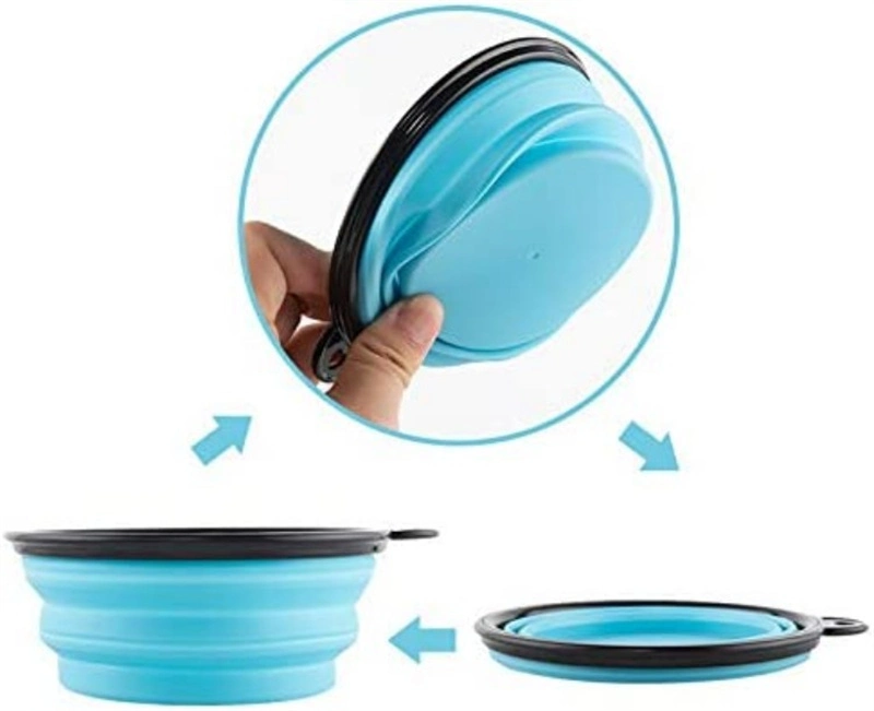 Factory Made Foldable Silicone Pet Bowl for Dog Feeding