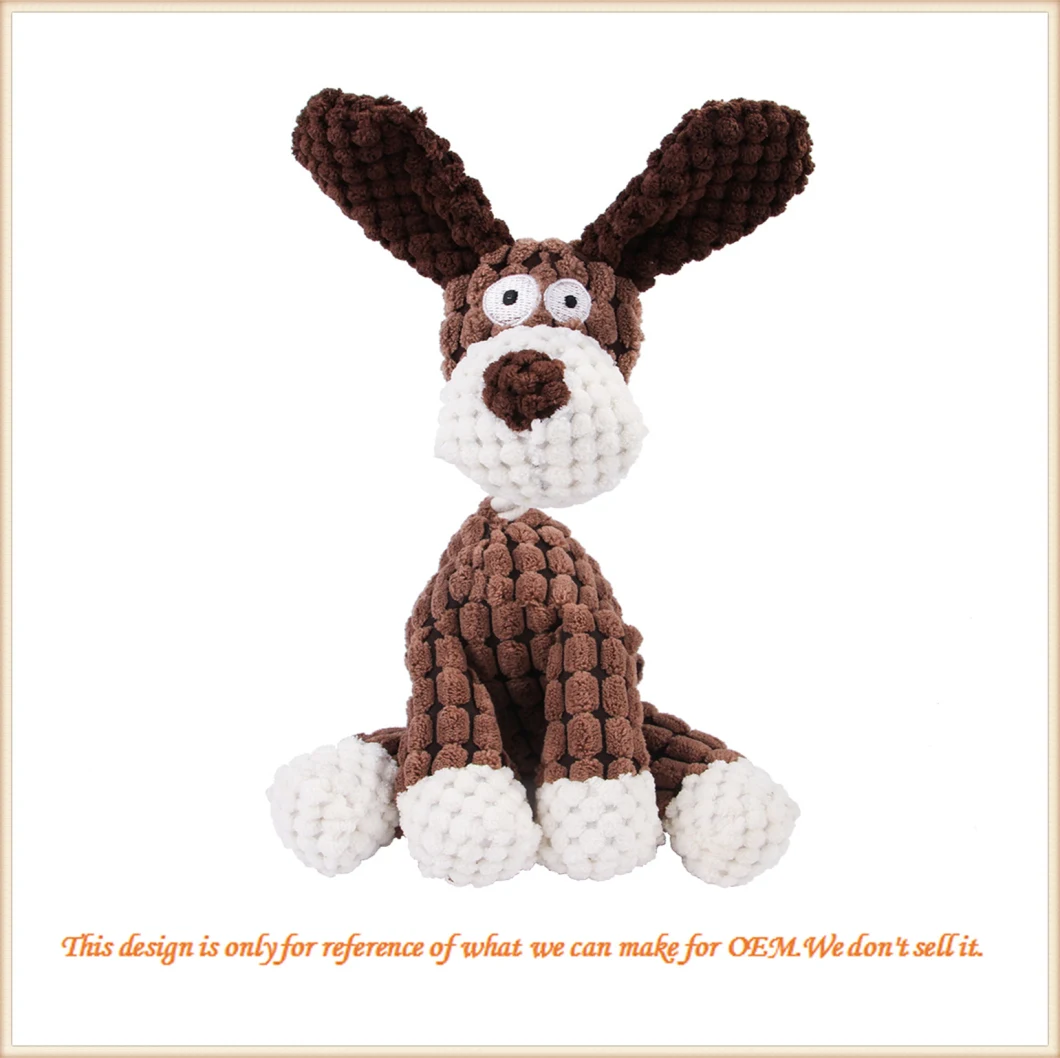 Custom Mix Color Cute Funny Donkey Soft/Plush/Stuffed/ Interactive/Durable Pet Toy for Dog/Cat/Pets/ Aggressive Chewers