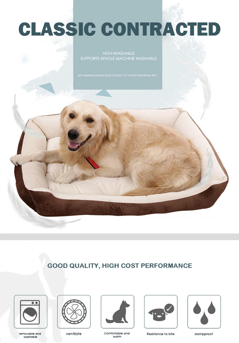 Soft & Comfortable Cuddler Reversible Removable Washable Pet Sofa Bed with Bone Pattern